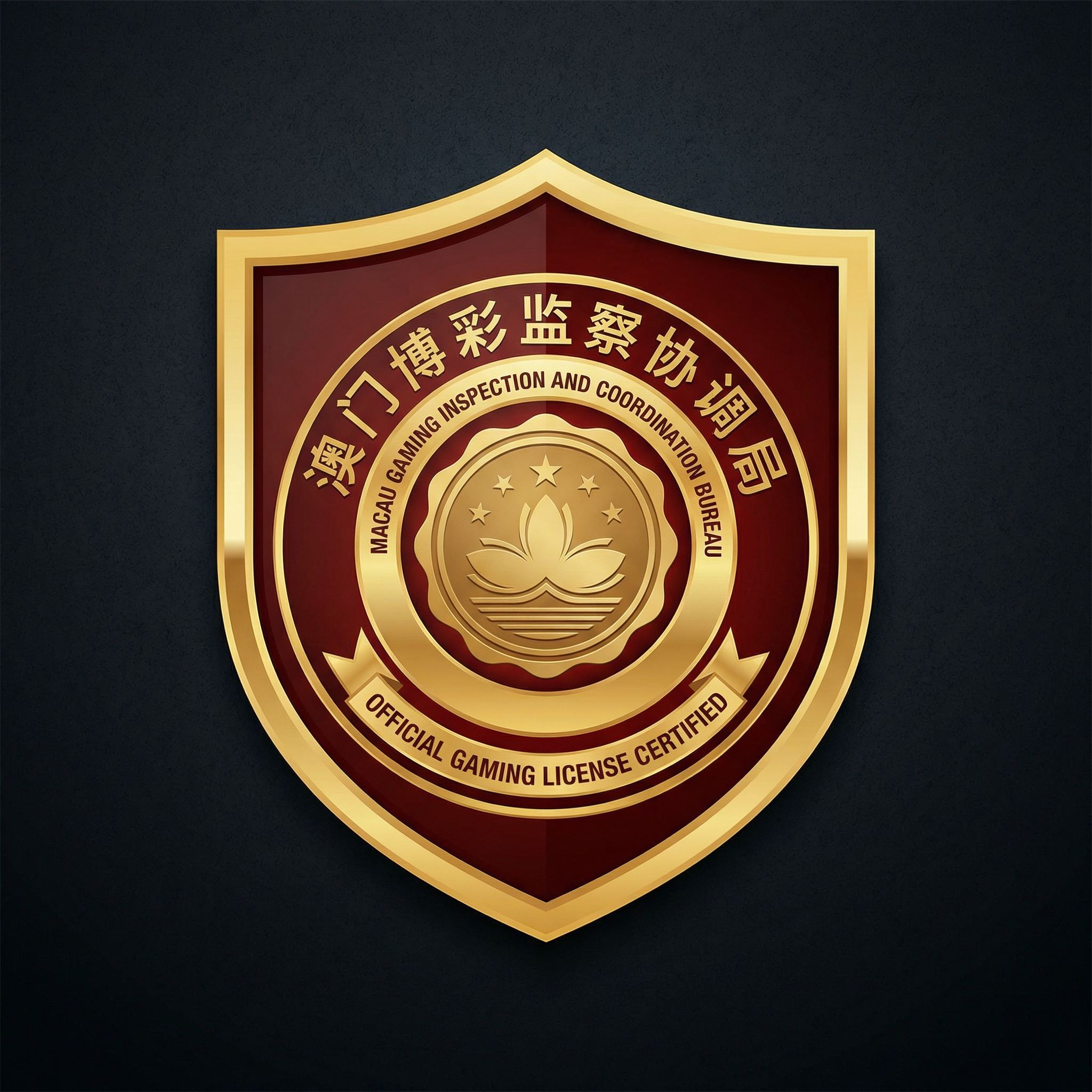 澳门博彩监察协调局官方牌照徽章
